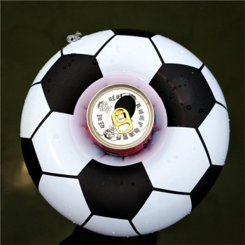 22cm World Cup Inflatable Football Beer Drink Holder Can Holder Float Pool Water Fun Toy Boia De Piscinas  PVC