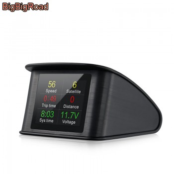 BigBigRoad For Peugeot 206 207 407 408 301 508 2008 307 308 3008 4008 5008 Car Hud OBDII 2 Windscreen Projector Head Up Display