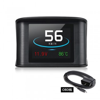kebidumei Car HUD Head Up Display On-board Computer OBD2 Diagnostic Alarm Tool LCD Display Speedometer Tacho Voltage Fuel