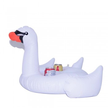 JIAINF three types inflatable Flamingo Swan cup drink holder boia Flamingo four holes drinks float cute pool float summer toys