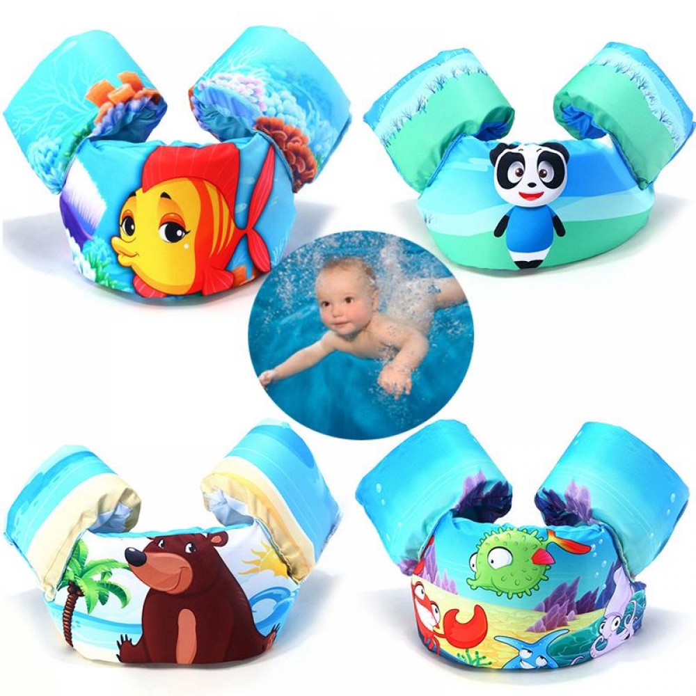 1 Pcs Cute Animal Childrens Arm Ring Buoyancy Vest Foam Floating Pool Safety Vest Jacket Baby Clothes For Swimming Life Jacket