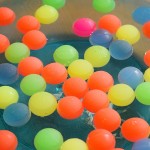 New 25mm Colorful Water Bouncy Ball Water Fun Toys Elasticity Ball for Children Baby Kids Summer Gifts