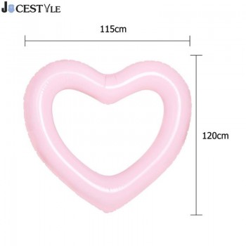 Inflatable Swimming Float Heart Raft Pool Floats Raft Beach Swimming Ring Outdoor Fun Floating Toys Air Mattresses Life Buoy