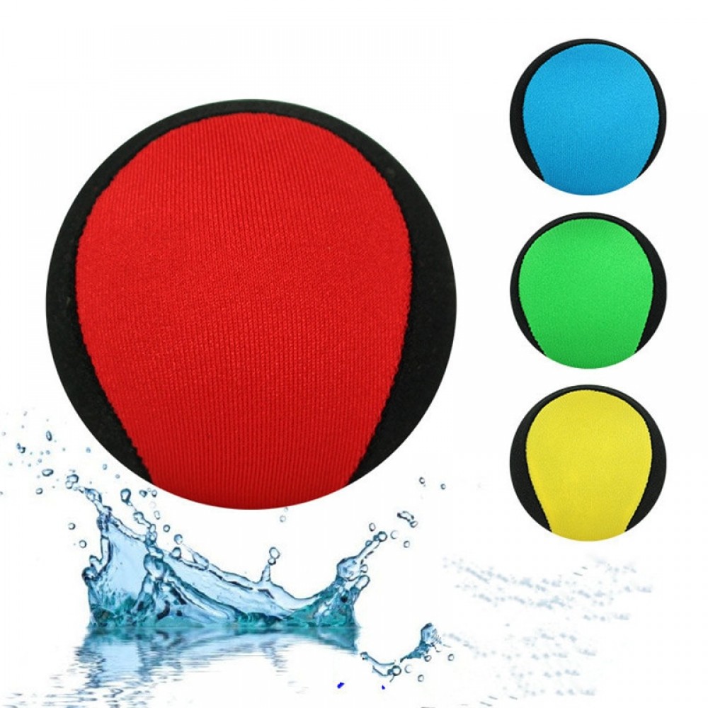 Skips On Water Game Water Bouncing Ball TPR Cloth Beach Ball Swimming Water Playing Water Wave Ball Toy Stress Relief Ball