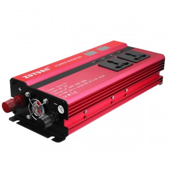 Inverter 12V 220V 4000W Peak Car Power Inverter Voltage Transformer Converter 12 220 Charger Solar Inversor 12V 220V LCD Display