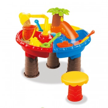 22Pcs/set Kids Plastic Sand Pit Set Beach Sand Table Water Play Toy 9826 - Color Random