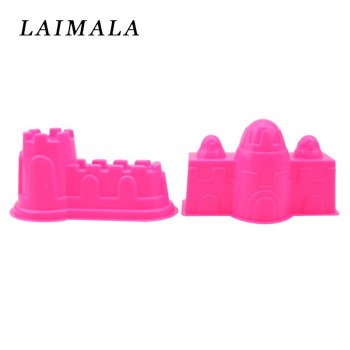 7 Pcs/set Creative Castle Sand Clay Mold Building Pyramid Sandcastle Beach Sand Toy Bath Interactive Funny Game Educational Toys