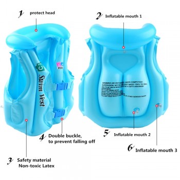 New Summer Baby Safety Ride-On Swimming Buoyancy Vest Toys Kids Pool Rafts Float Swim Inflatable Tube Life Jacket Babies Toys