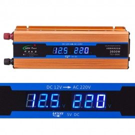 Car inverter 2600 W DC 12 V to AC 220 V Power Inverter Charger Converter Sturdy and Durable Vehicle Power Supply Switch CY901-CN