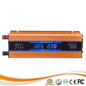 Car inverter 2600 W DC 12 V to AC 220 V Power Inverter Charger Converter Sturdy and Durable Vehicle Power Supply Switch CY901-CN