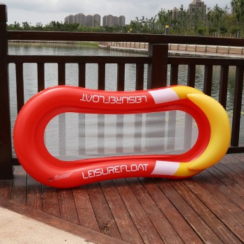Inflatable Floating Row Swimming Leisure Adult Floating Lounger Beach Bathing Swim Air Pads Inflatable Bed Water Hammock Float