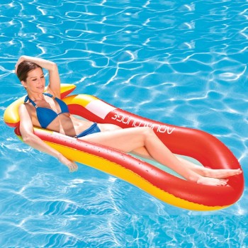 Inflatable Floating Row Swimming Leisure Adult Floating Lounger Beach Bathing Swim Air Pads Inflatable Bed Water Hammock Float