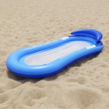 Inflatable Floating Row Swimming Leisure Adult Floating Lounger Beach Bathing Swim Air Pads Inflatable Bed Water Hammock Float