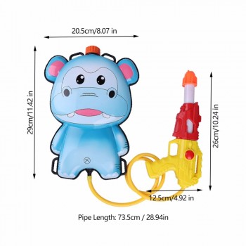 Hot sale Cute Cartoon Animal Kids Beach Toy Children Toy Water Gun Funny Backpack Long Range Beach Play suitable for beach