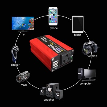 Car 200W Power Inverter 12v 220v Converter DC 12V to AC 220V 110V Portable Auto Modified Sine Wave USB Charger 12 220 180W 150W