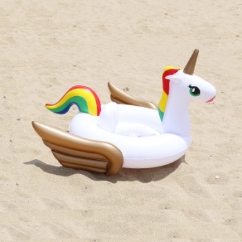 Flamingo/Unicorn/Swan/Toucan Baby Ride-on Swimming Ring Inflatable Pool Float For Kids Water Safety Seat Lounger boia Piscina