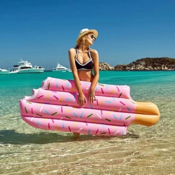 2018 Summer Swimming Pool Inflatable Water Ice Cream Floating Row Inflatable Mount Thick PVC Air Mattress Swimming For Adults #E