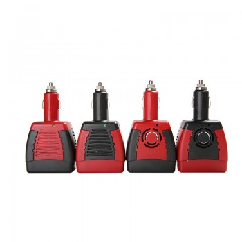 75W 12V DC to 220V AC Cigarette Lighter Power Supply Car Power Inverter Adapter with 2.1A USB Charger Port Audio Transformer