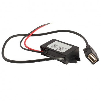 Car Charger Converter Adapter DC 8~20v 12V To 5V 3A 15W 34m Step Down Module With USB Cable for Auto Car Accessories