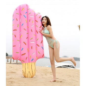 Fashion Swimming Thickened Cartoon Ice Cream Floating Bed Inflatable Toys Float Giant Inflatable Adults Pool Rafts Water Toys