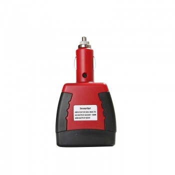 75W 12V DC to 110V AC Cigarette Lighter Power Supply Car Power Inverter Adapter with 0.5A USB Charger Port Audio Transformer