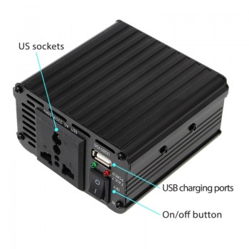 New 300W/400W/500W/600W Power Inverter Converter DC 12V to 220V AC Cars Inverter with Car Adapter