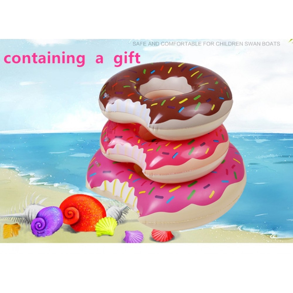 swimming pool inflatable Circle kids inflatable raft summer toys the water baby lifebuoy Sweet Dessert Doughnut gift pump