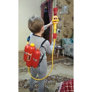 Backpack Fireman Toy Water Gun Sprayer Squirter for Children Summer
