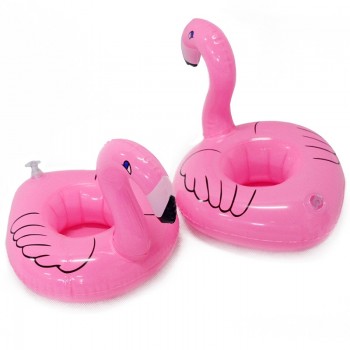 Inflatable Flamingo Cup Holder Floating Cup Holder Water Coaster Inflatable Cup Holder PVC
