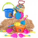 9Pcs Kids Sand Beach Toys Castle Bucket Spade Shovel Rake Tools Set For Kids Toys Seaside Games