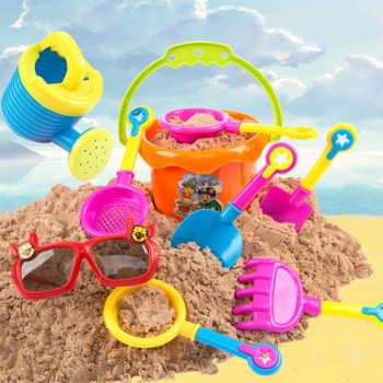 9Pcs Kids Sand Beach Toys Castle Bucket Spade Shovel Rake Tools Set For Kids Toys Seaside Games