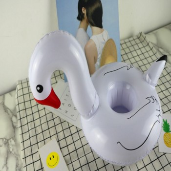 PIKAALAFAN  Swan Inflatable Drink Holder for Water Party Toys Inflatable  Drink  Cup Holder Swimming Pool Float Supplies