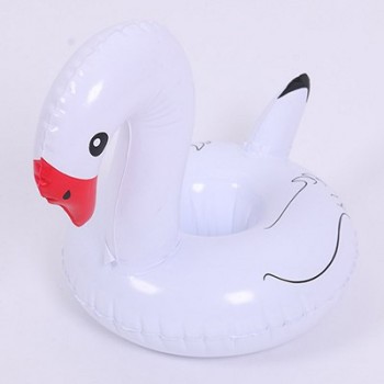 PIKAALAFAN  Swan Inflatable Drink Holder for Water Party Toys Inflatable  Drink  Cup Holder Swimming Pool Float Supplies