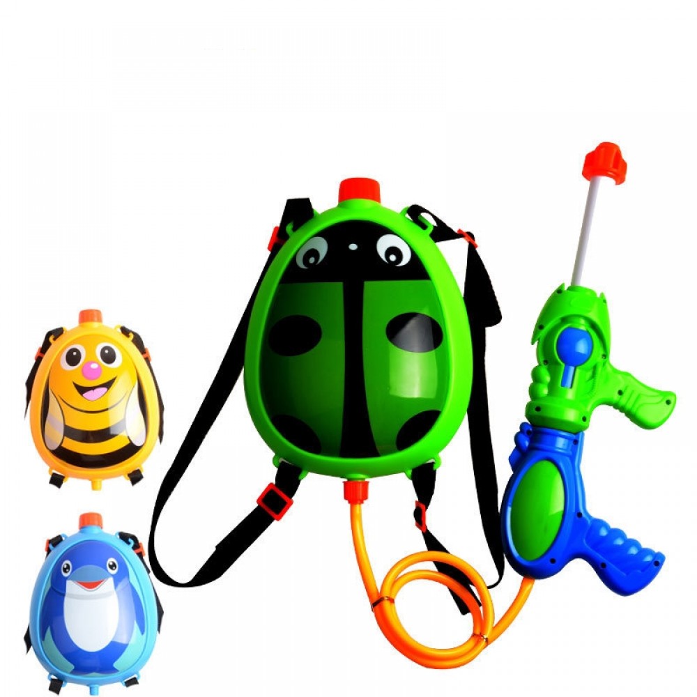 2018 Summer Beach Toys Pressure Water Gun Cartoon Toy Childrens Backpack Water Gun for kids