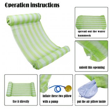 Pool Water Hammock floating water hammock Beach Lounger Backrest Recliner outdoor toys air mattress for swimming summer toys