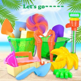 Funny Beach Sand Toy Set Models Molds Bucket Shovels Rake Garden Beach Bucket Beach Shovel Toys For Kidsamp;Children