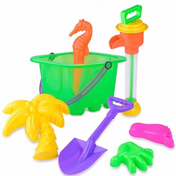 Funny Beach Sand Toy Set Models Molds Bucket Shovels Rake Garden Beach Bucket Beach Shovel Toys For Kidsamp;Children