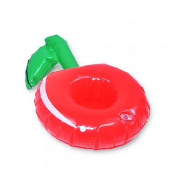 JIAINF 28cm 10 pcs red cherry drink holders pool float PVC inflatable beverage water cup holder summer 2018 kid adult water toys