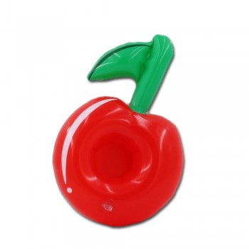JIAINF 28cm 10 pcs red cherry drink holders pool float PVC inflatable beverage water cup holder summer 2018 kid adult water toys