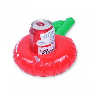 JIAINF 28cm 10 pcs red cherry drink holders pool float PVC inflatable beverage water cup holder summer 2018 kid adult water toys