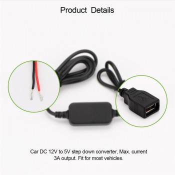 15W Dual Voltage USB Adapter Converter Inverter Double USB Converter 3A 12 V to 5 V  Step Down Module Car Accessories
