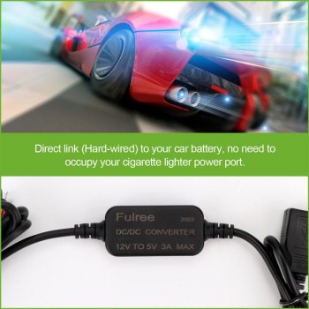 15W Dual Voltage USB Adapter Converter Inverter Double USB Converter 3A 12 V to 5 V  Step Down Module Car Accessories