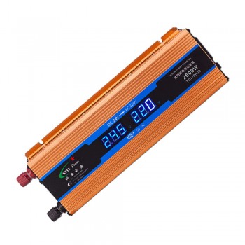 New Car Inverter 24V 2600W Power Suppl Converter DC 24V to AC 220V Automobiles Voltage inversor Car USB Charger CY925-CN