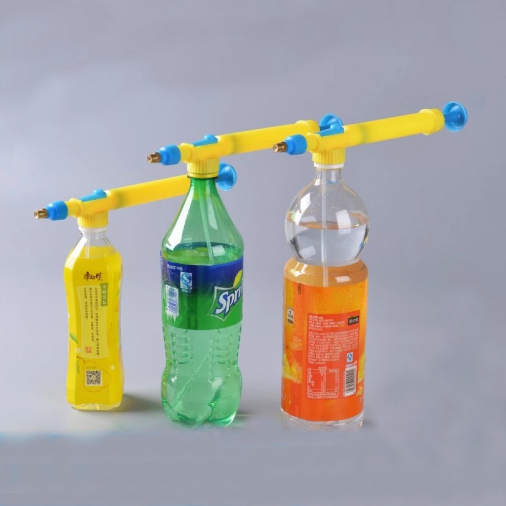 Space Water Guns In Toy Guns Beverage Bottle Pistola Interface Plastic Trolley Guns Silah Sprayer Head Water Pressure Kids Toys