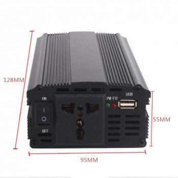 3000W DC12V To AC 220V Pure Sine Wave Power Inverter Car Voltage transformer Truck Converter USB Adapter Stable Portable Aluminu