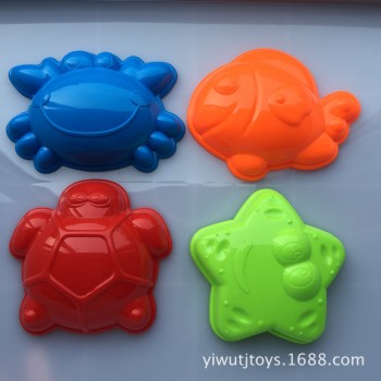 4 Pcs Set Marine Animal Mold Sand Beach Toys Playing Sand Set For Summer Fun