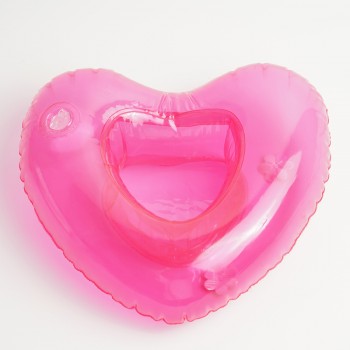 20*6cm Shape Heart PVC Lovely Economic Convenient Drink Holder Cup Inflatable Cup Holder Red Floating Summer Hawaii Toys AWE9561