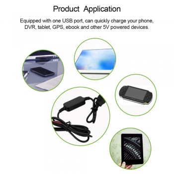 Onever 15W Dual Voltage USB Adapter 12 V to 5 V Converter Inverter 3A USB Converter Step Down Module Car Accessories