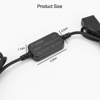 Onever 15W Dual Voltage USB Adapter 12 V to 5 V Converter Inverter 3A USB Converter Step Down Module Car Accessories