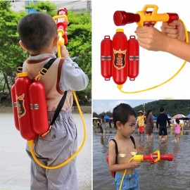 3 Water Red Gun years Water Pull-type Gun Outdoor Children Fire old Backpack 0 5kg Fire backpack Water gun full set of toys